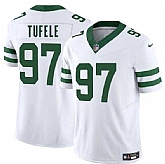 Men & Women & Youth New York Jets #97 Jay Tufele White 2025 F.U.S.E. Vapor Untouchable Limited Stitched Jersey,baseball caps,new era cap wholesale,wholesale hats